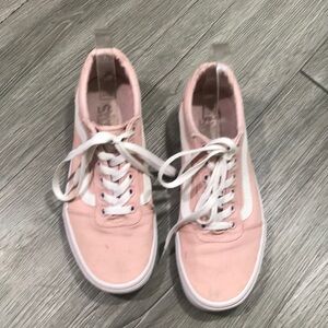 Vans Ward Women’s Skate Pink & White Sneakers